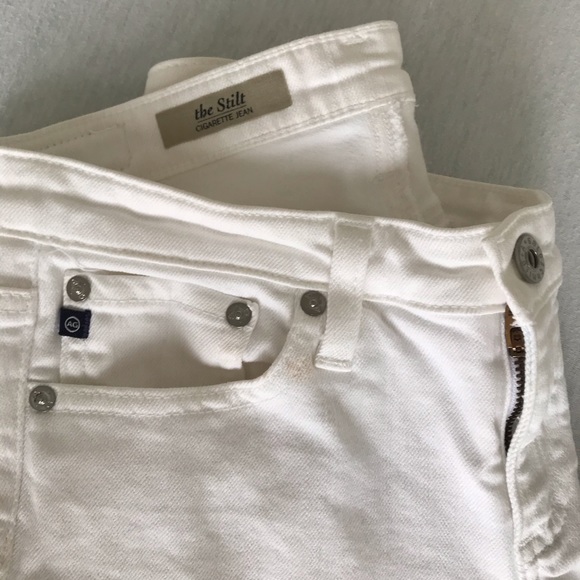 adriano goldschmied the stilt cigarette white jean - Picture 4 of 6